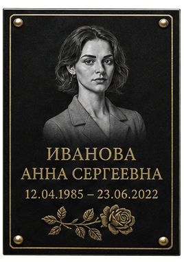 Таблички на памятник